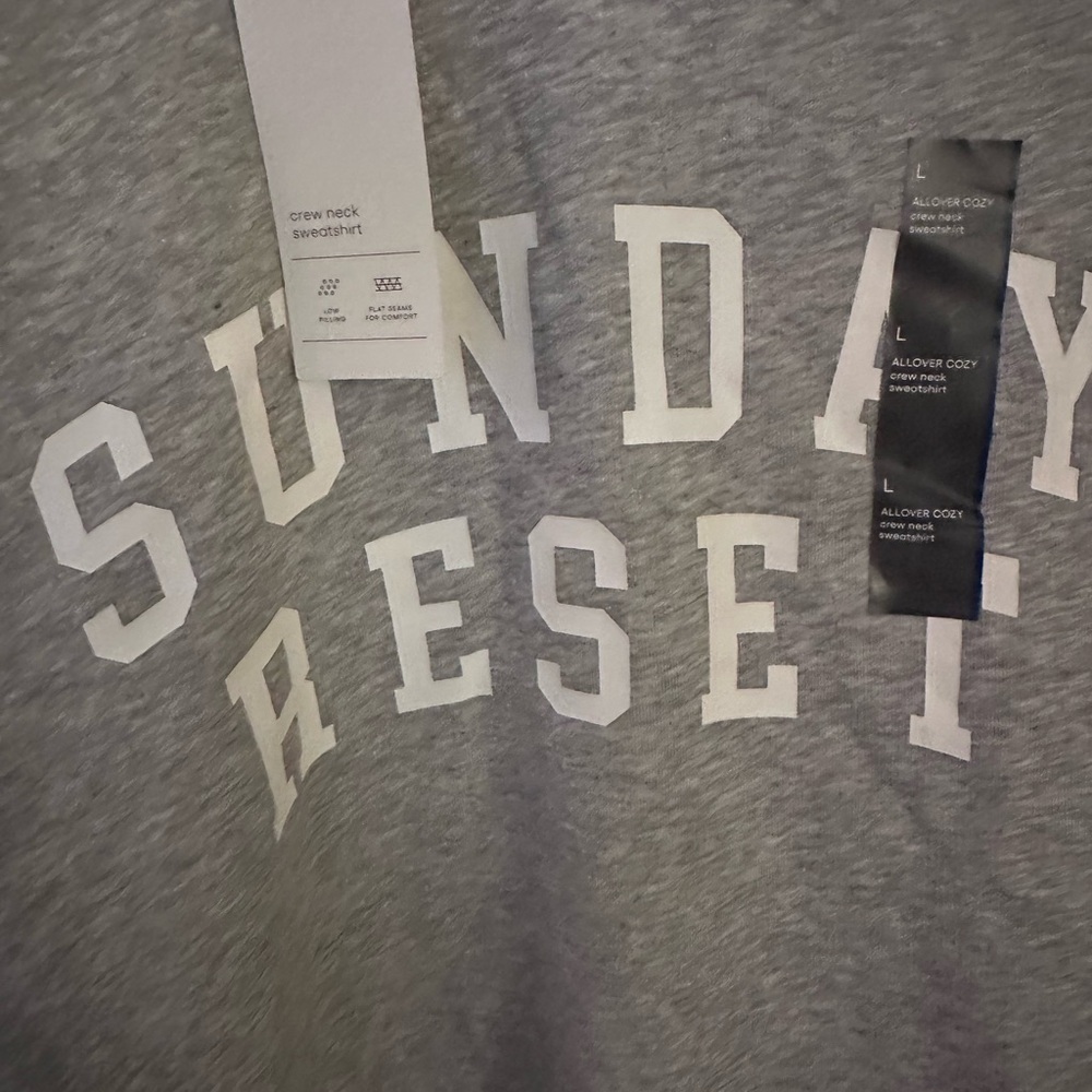 All in Motion Gray 'Sunday Reset' Sweatshirt.  Christmas gift - Picture 2 of 11